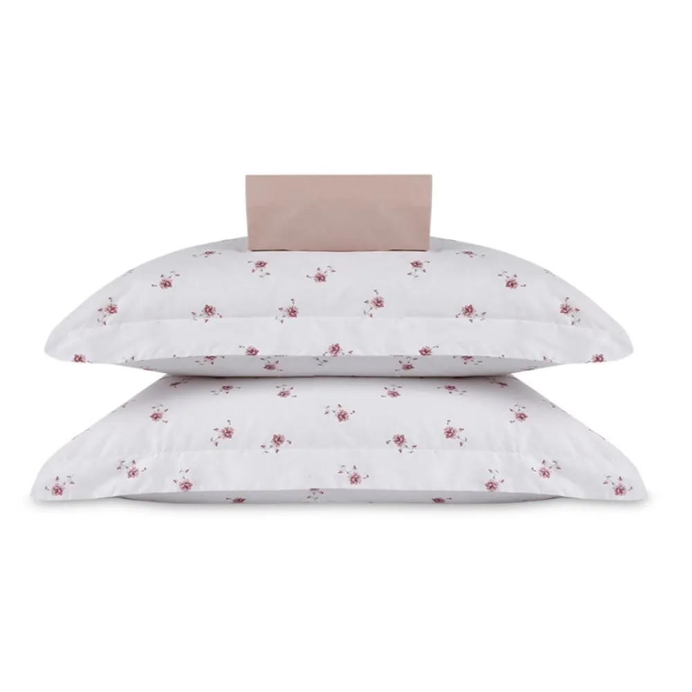 Jogo de Cama Casal Percal Buona Fortuna 3 pçs - Violet Rosa