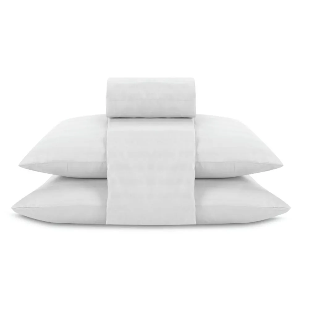 Jogo de Cama Casal 4 Peças Stripe Firenze - Branco