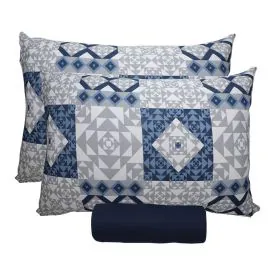 Jogo de Cama King Bordado 4 pçs - Branco