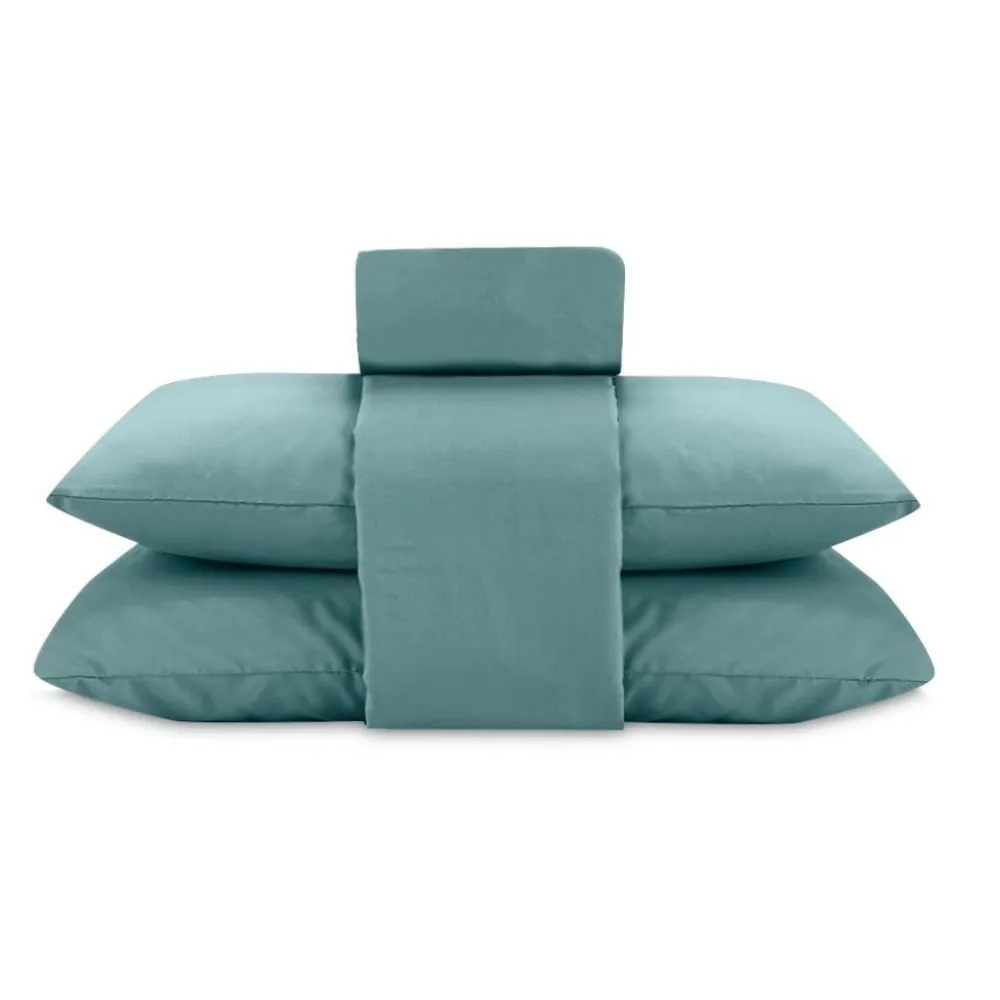 Jogo de Cama King Elegance Liso 4 Peças - Verde