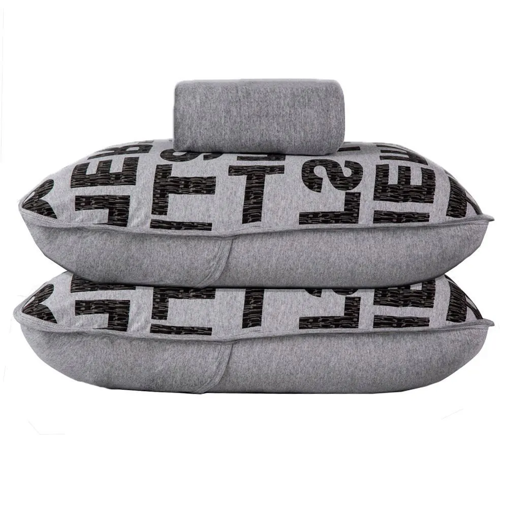 Jogo de Cama Queen Urban Confort 3 pçs - Letras