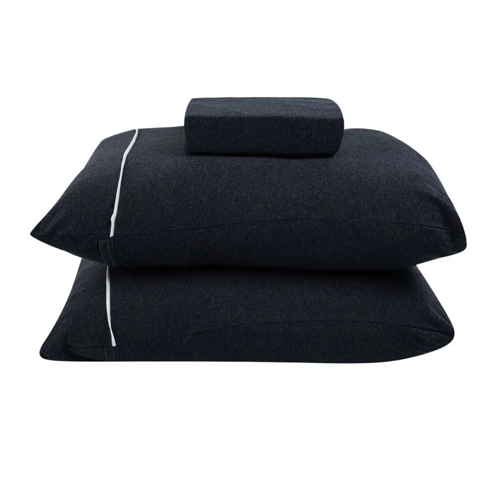 Jogo de Cama Queen Urban Confort 3 pçs - Preto Mescla