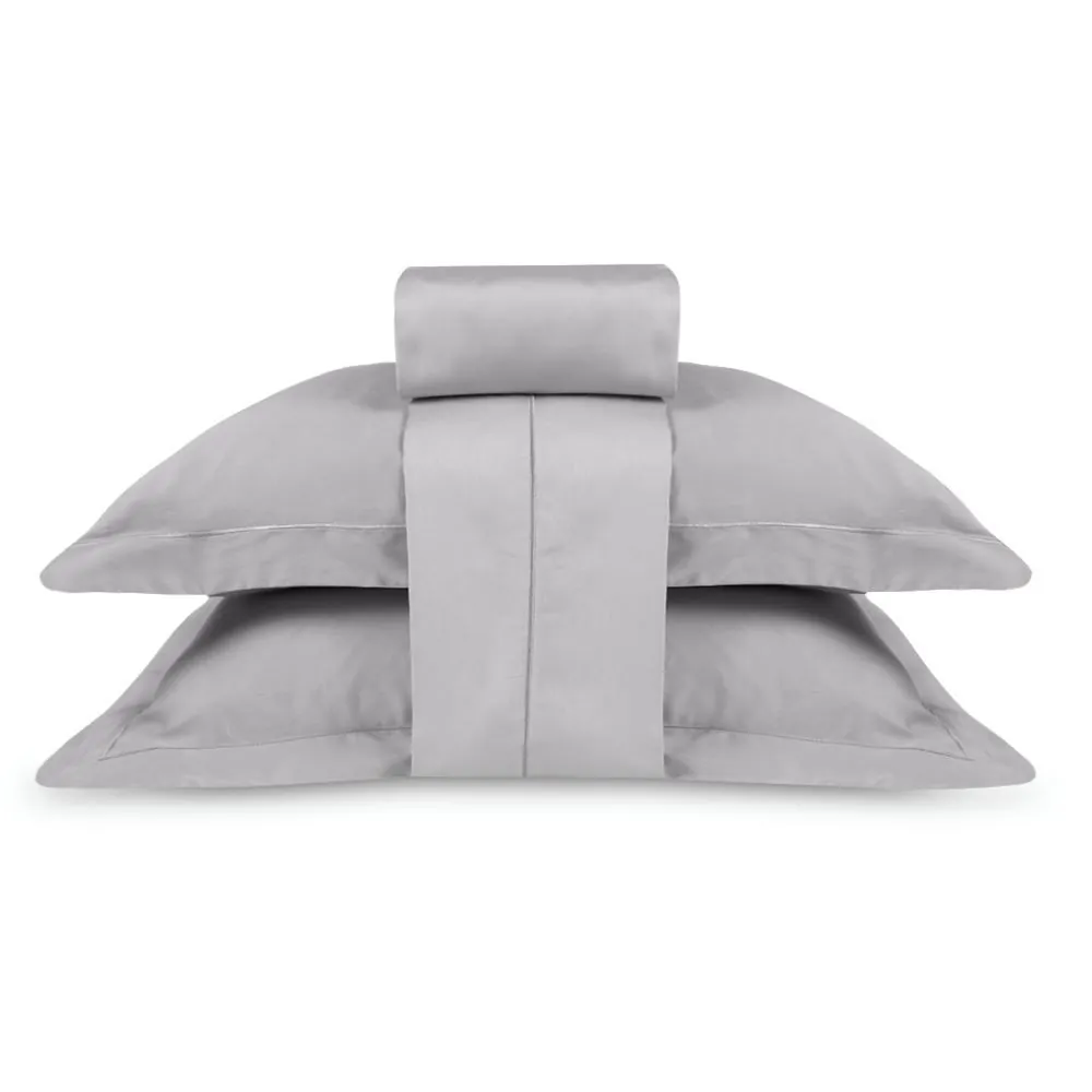 Jogo de Cama Queen 300 Fios Ponto Cheio Buona Fortuna - Prata