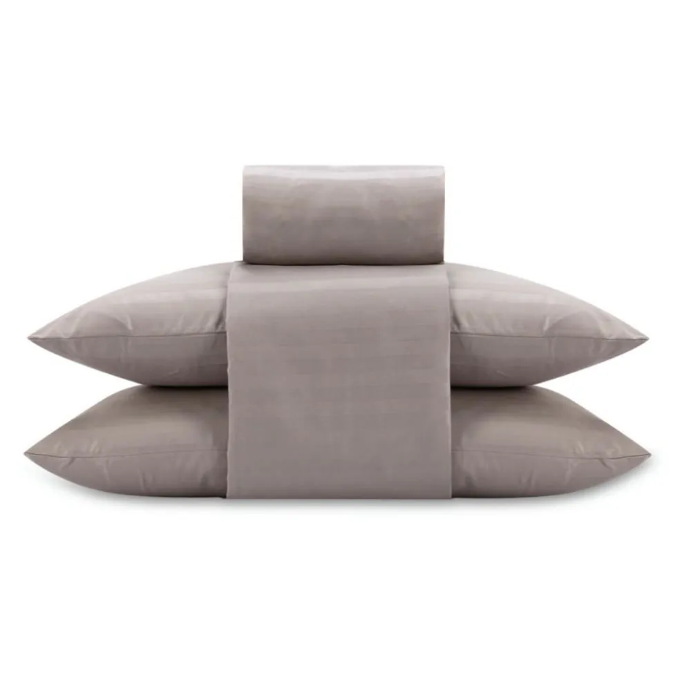 Jogo de Cama Queen 4 Peças Stripe Firenze - Bege