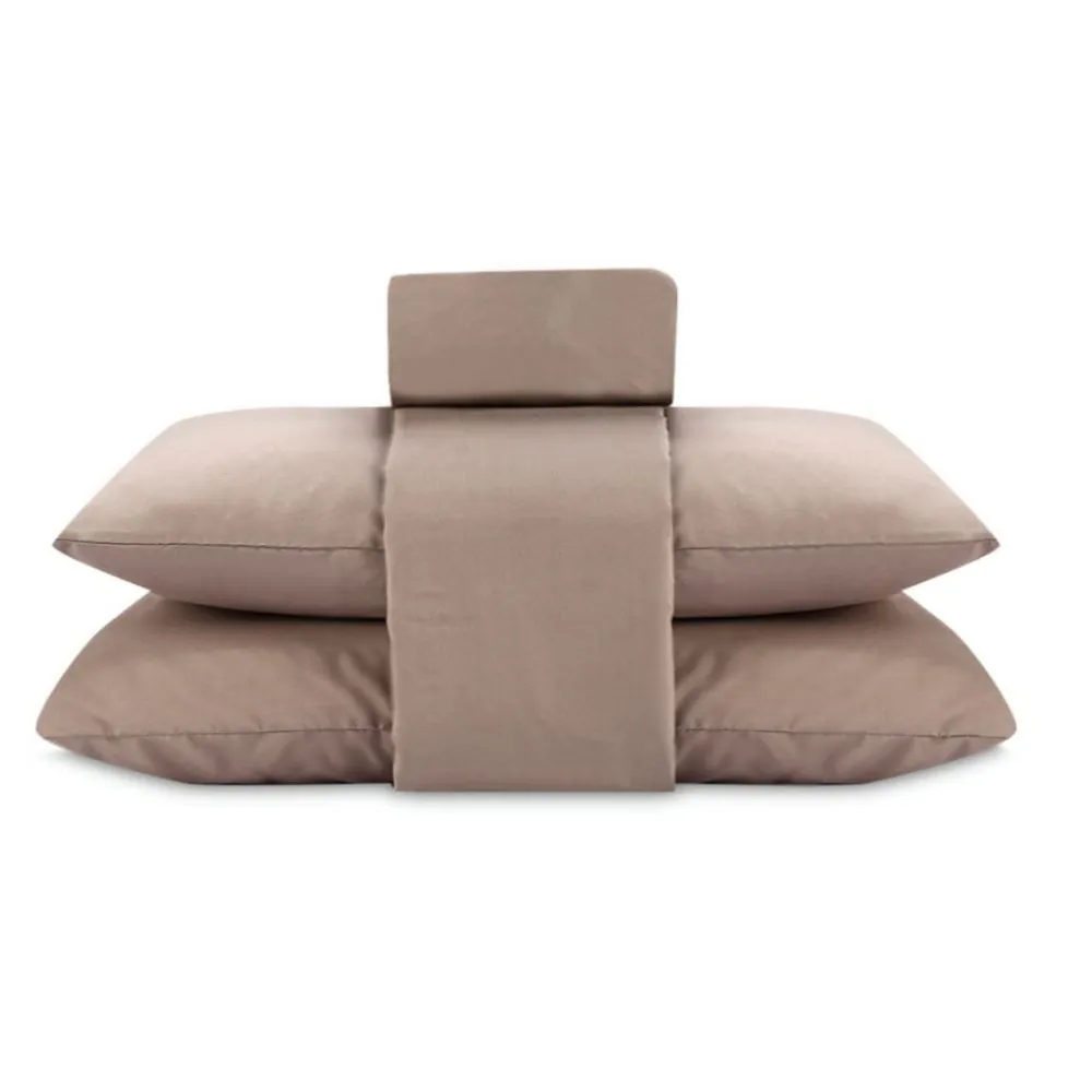 Jogo de Cama Queen Elegance Liso 4 Peças - Bege