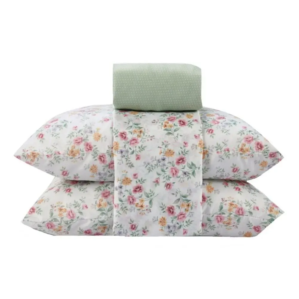 Jogo de Cama Queen Napoli 4 pçs - Luz Flowers Verde