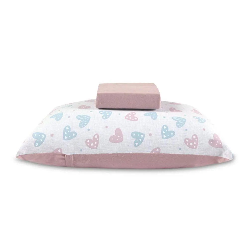 Jogo de Cama Solteiro 100% Algodão Kids 2 pçs - Afeto Rose Bebê