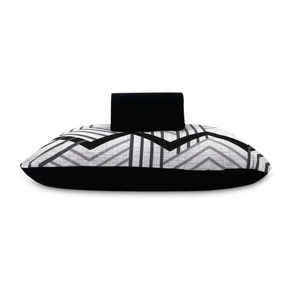 Jogo de Cama Solteiro Malha 2 pçs - Carbon Preto