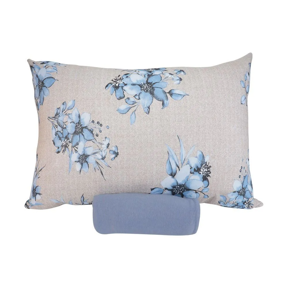 Jogo de Cama Solteiro Malha Paris 2 pçs - Crepusculo Azul Jeans