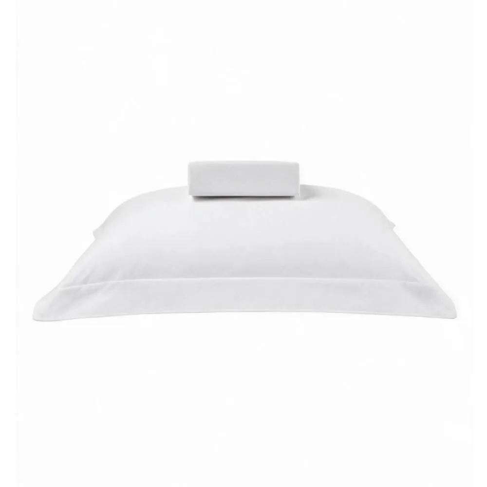 Jogo de Cama Solteiro Percal Buona Fortuna 2 pçs - Branco Liso
