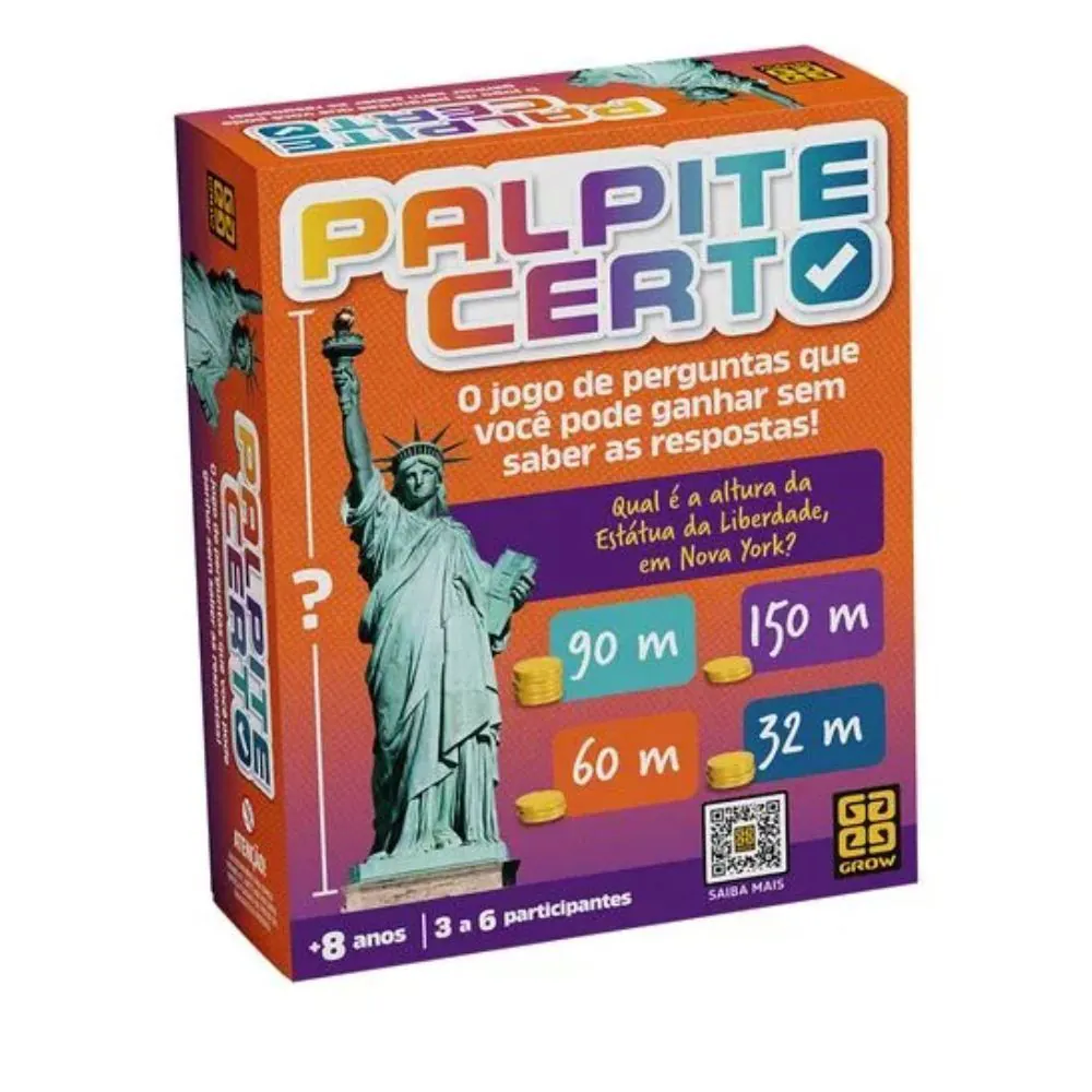 Jogo de Cartas Palpito Certo Grow - 4358