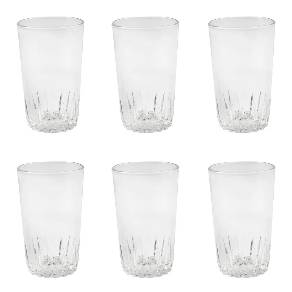 Jogo de Copos de Vidro Veneza 320Ml - 6 Peças