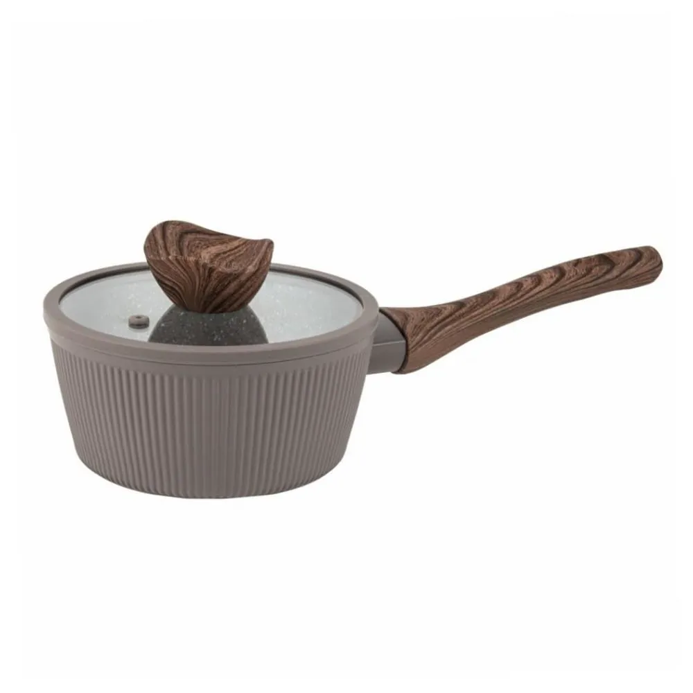 Jogo de Panelas Elegance Indução 5 Peças - Chocolate