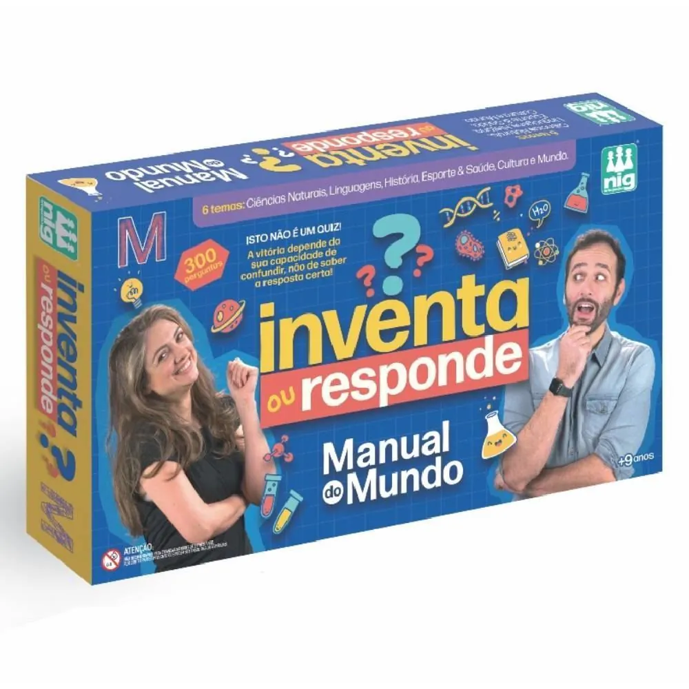 Jogo Inventa Ou Responde Manual do Mundo Nig Brinquedos - 1641
