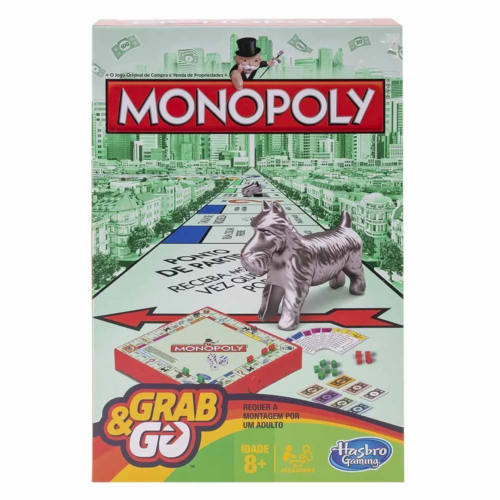 Jogo Monopoly Grab & Go Hasbro - B1002