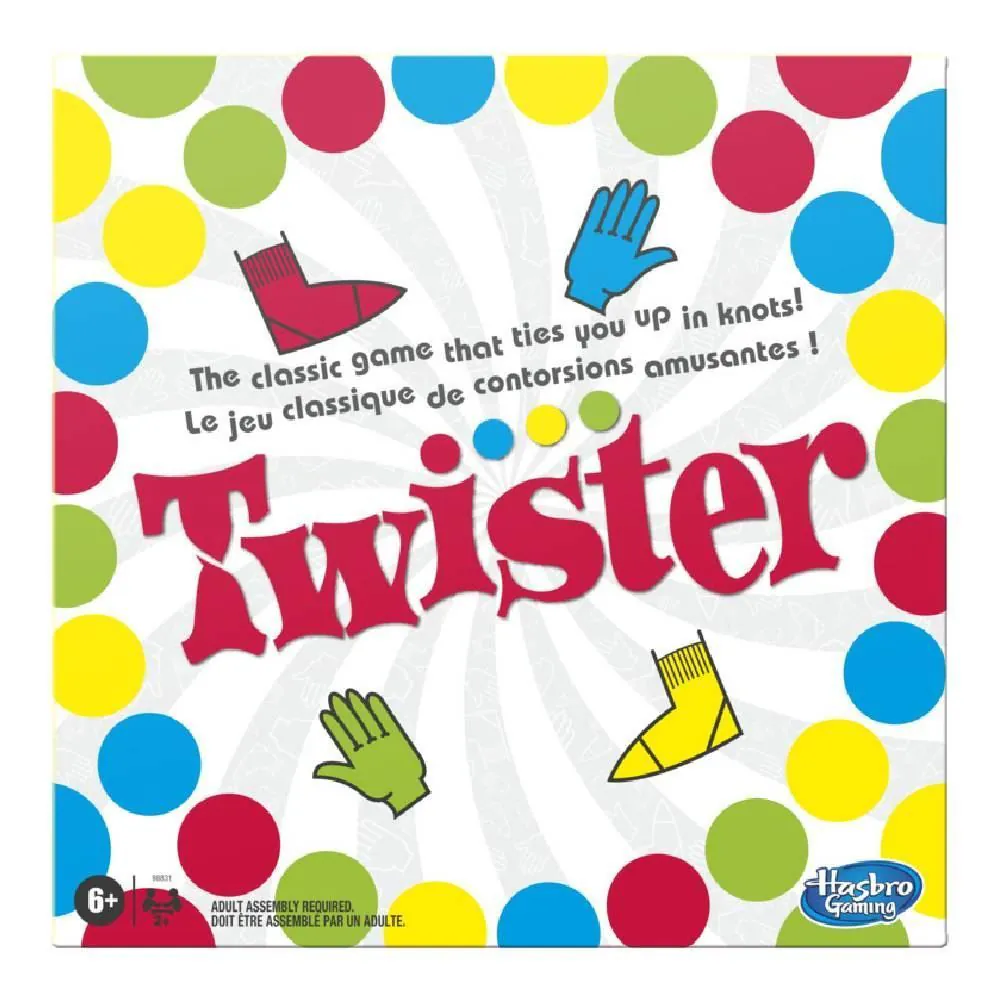 Jogo Twister Dance Refresh Clássico Colorido Hasbro - Branco