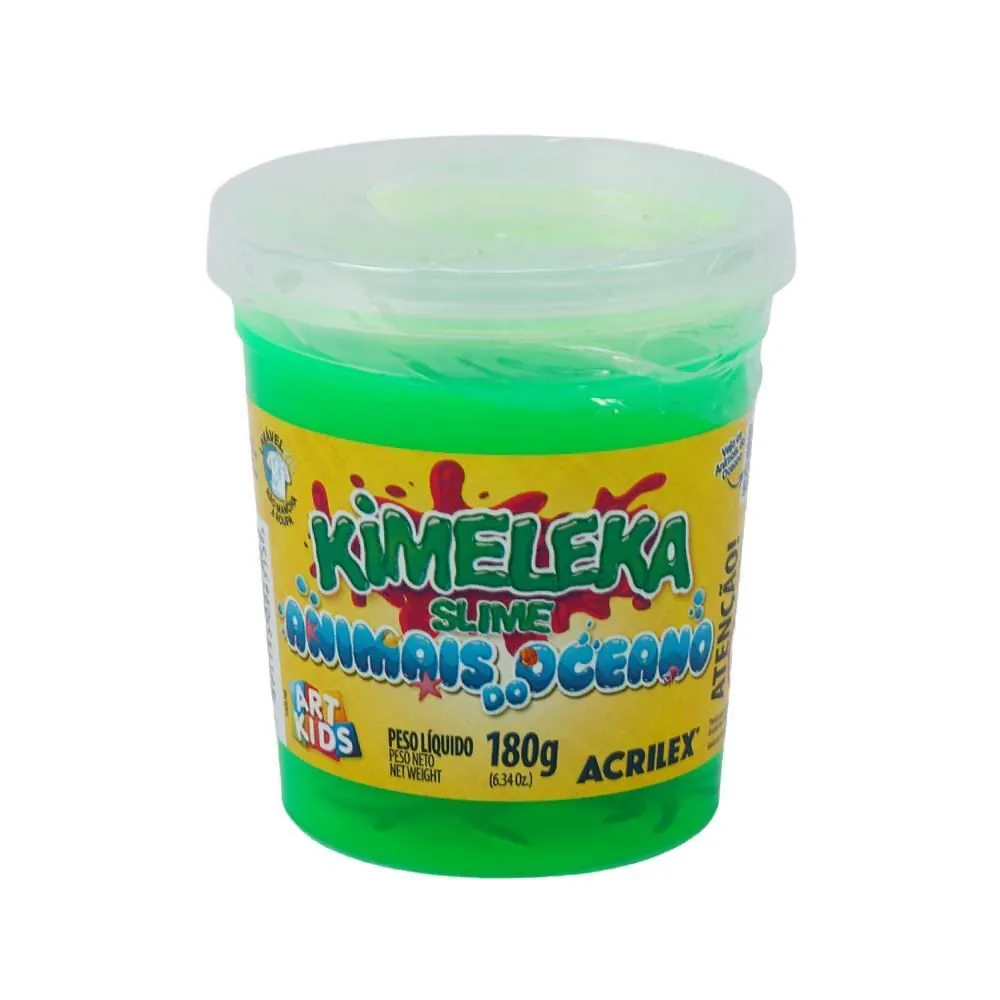 Kimeleka Slime Animais do Oceano 180 Gramas Acrilex - Sortido