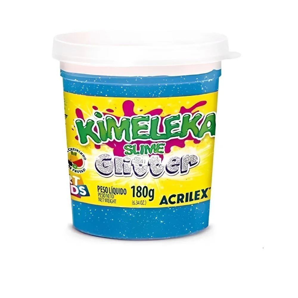 Kimeleka Slime Glitter 180G Acrilex - Sortido