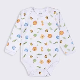 Kit Bebê Body Manga Longa 3 Peças Yoyo Baby Azul Carrinhos