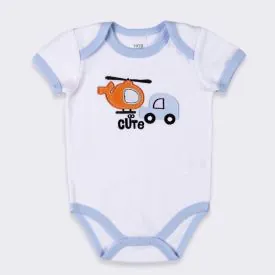 Kit Bebê Macacão, Body e Calça Yoyo Baby Cinza Mescla Nuvens