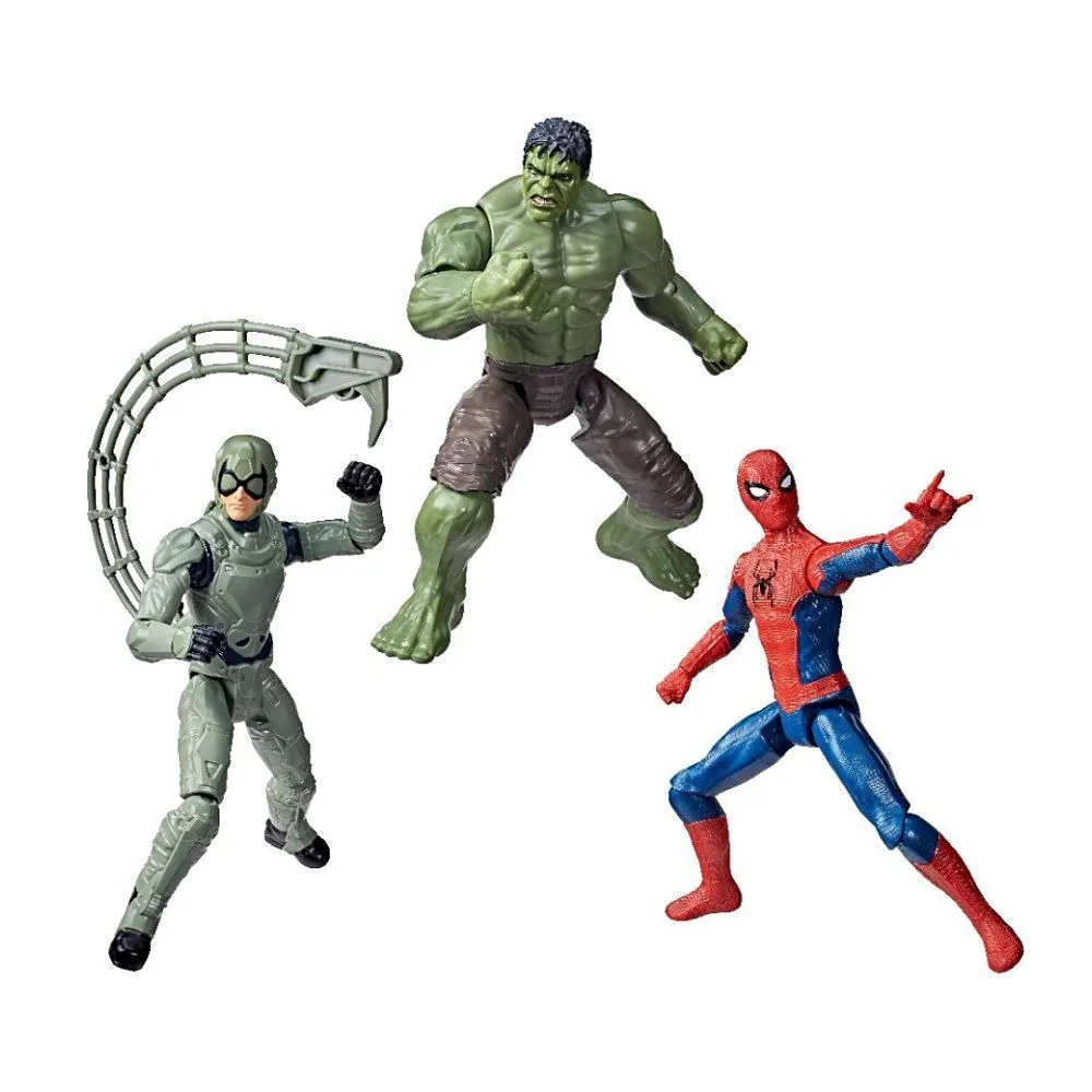Kit Bonecos Homem-Aranha Escorpião e Hulk Brand New Day Titan Series Hasbro