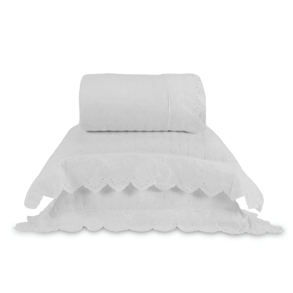 Kit Colcha Casal 3 Peças Imperial - White