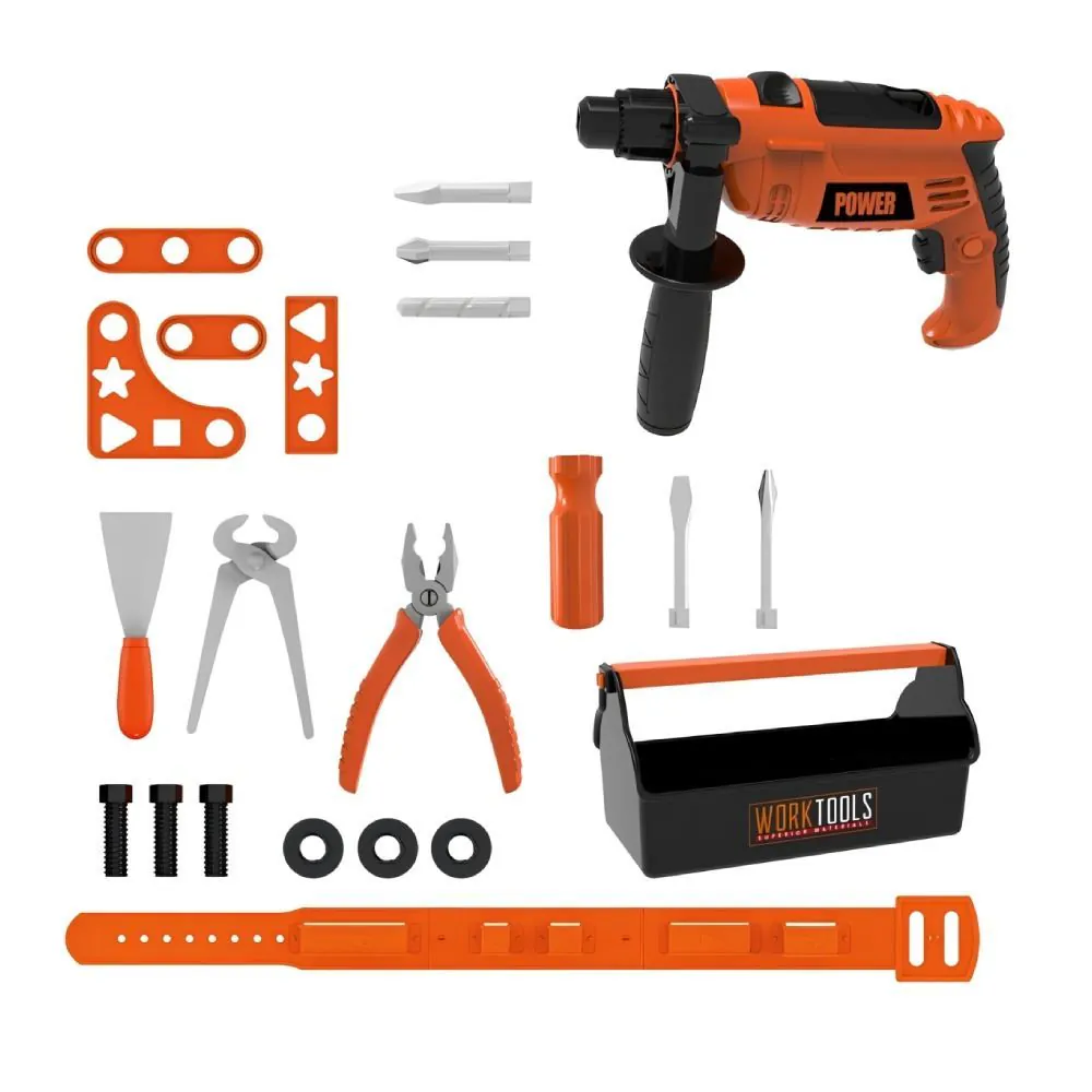 Kit de Ferramentas Infantil com Furadeira Toys - ST82815