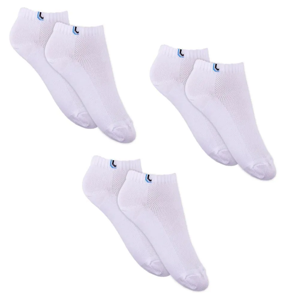 Kit com 3 Pares Meia Soquete Lupo - Branco