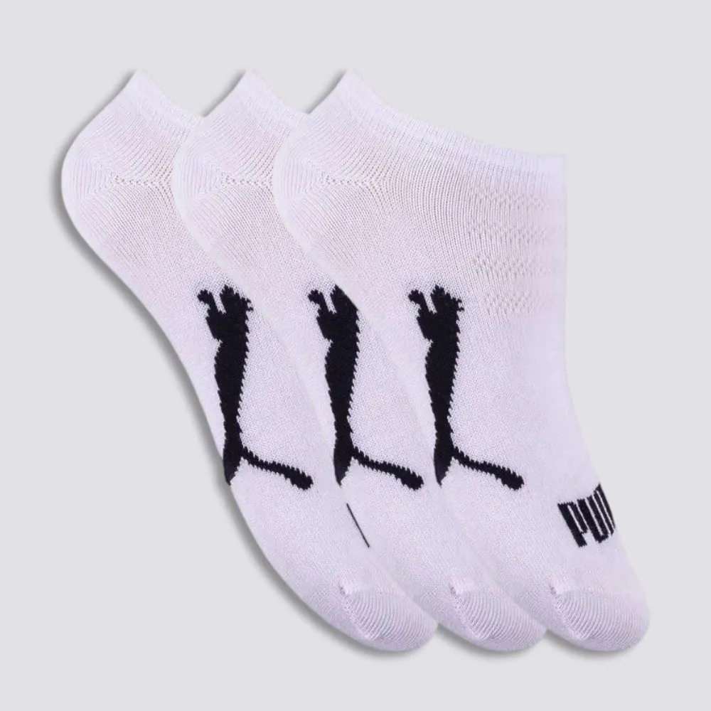 Kit Meia Infantil 03 Pares Invisível Puma Branco