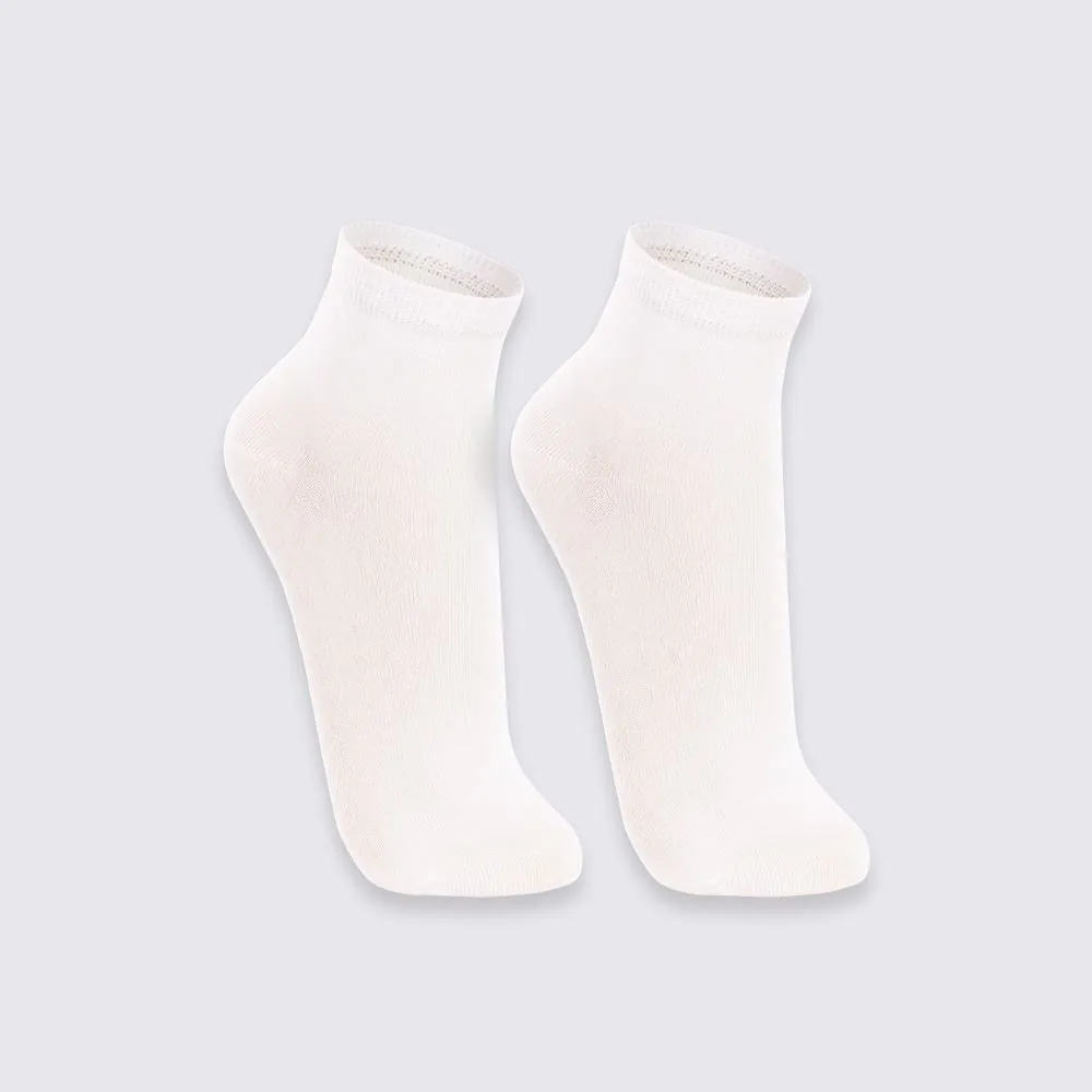 Kit Meia Soquete com 2 Pares Lupo - Branco 34/39