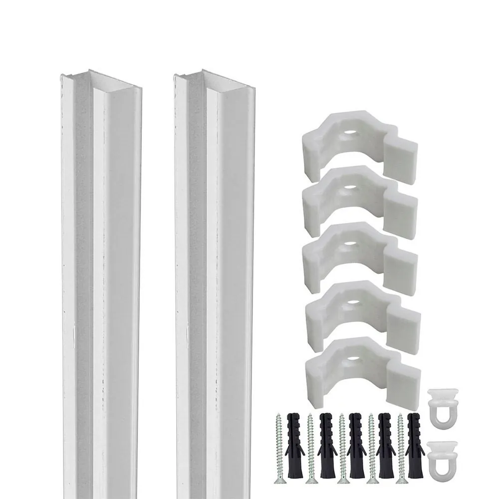 Kit Trilho Deslizante Simples 3,00 M - Branco