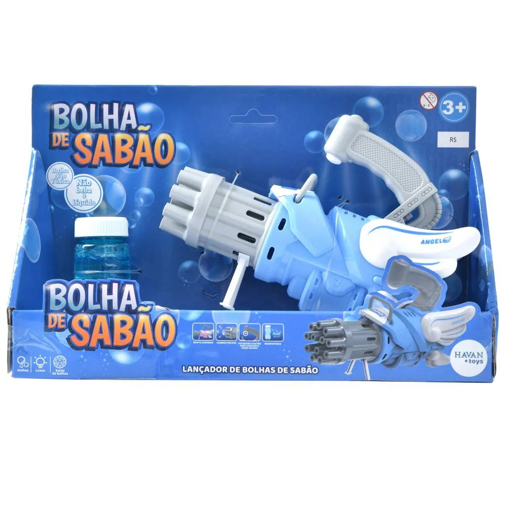 Lançador de Bolhas de Sabão Azul Toys - HBR0413