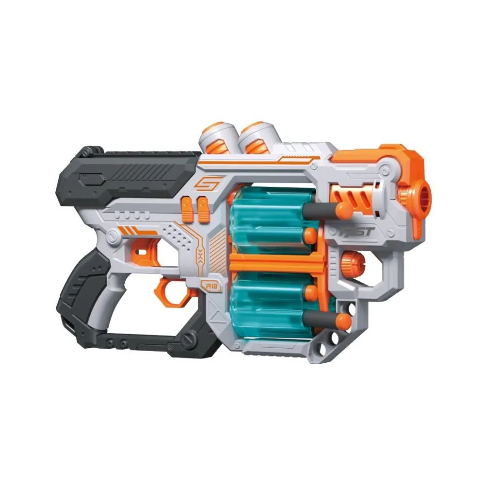 Lançador de Dardos Tambor Duplo com 18 Refis Toys - ST78274