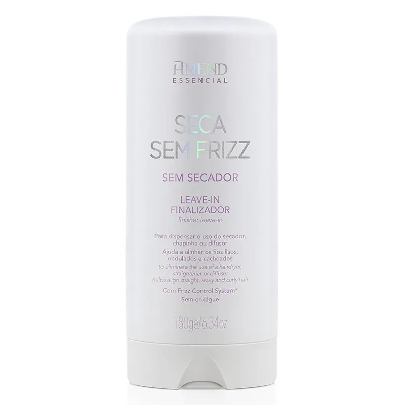 Leave-In Finalizador Essencial Seca Sem Frizz Amend