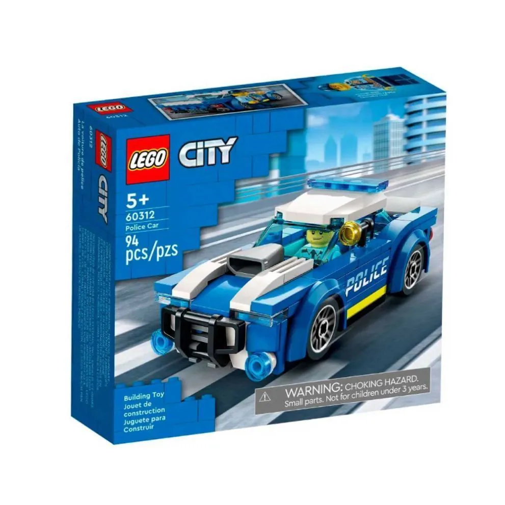 Lego City Carro da Polícia 94 Peças - 60312