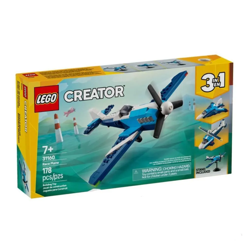 Lego Creator 3 em 1 Avião de Corrida - 31160