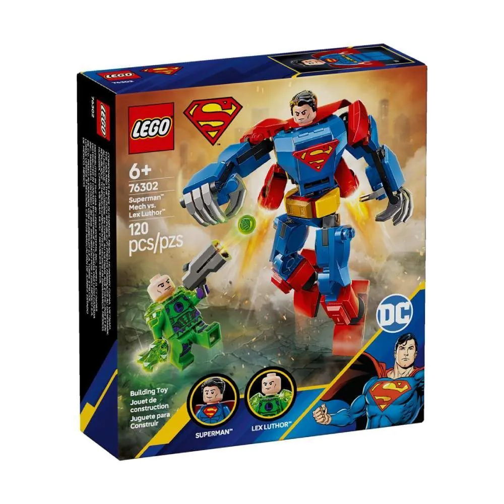 Lego Dc Robô do Superman Vs Lex Luthor - 76302