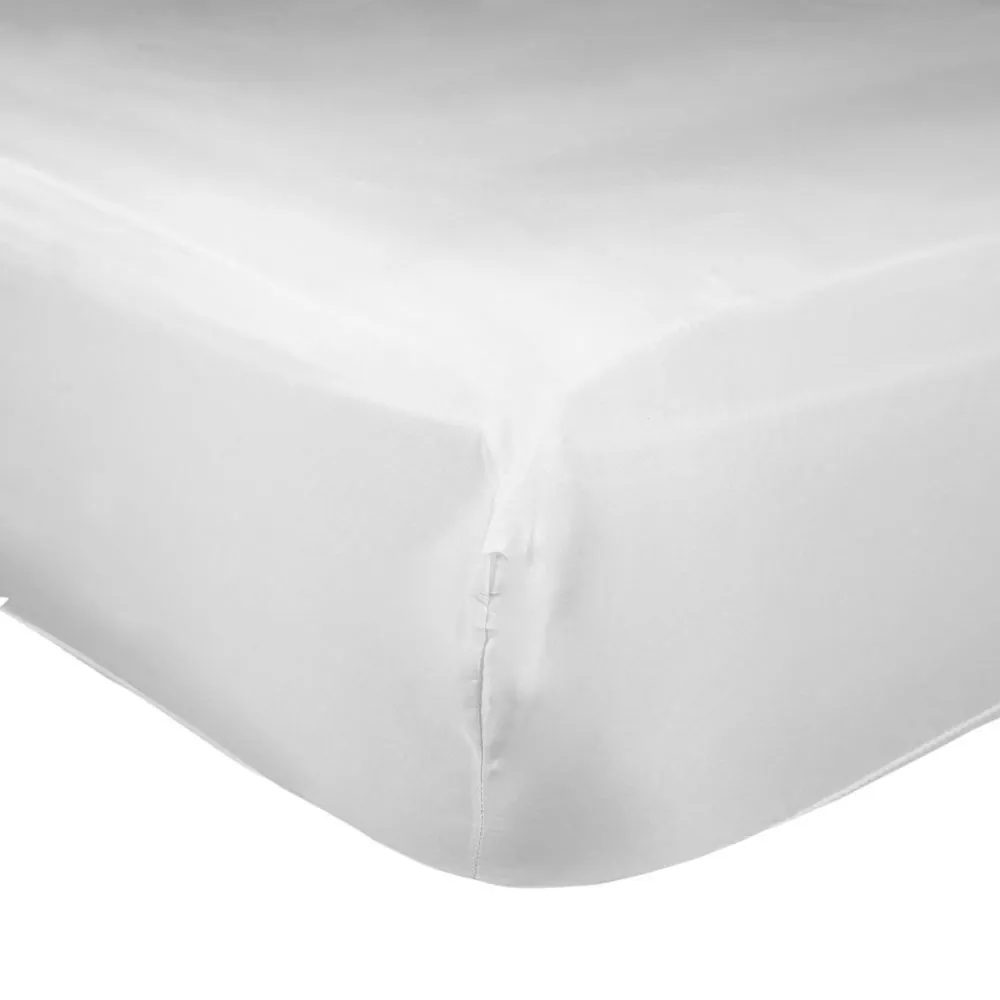 Lençol Avulso Casal Liso com Elástico - Branco