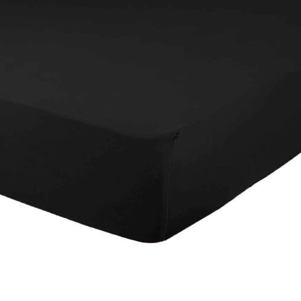 Lençol Avulso Queen com Elástico 1 Pç - Preto