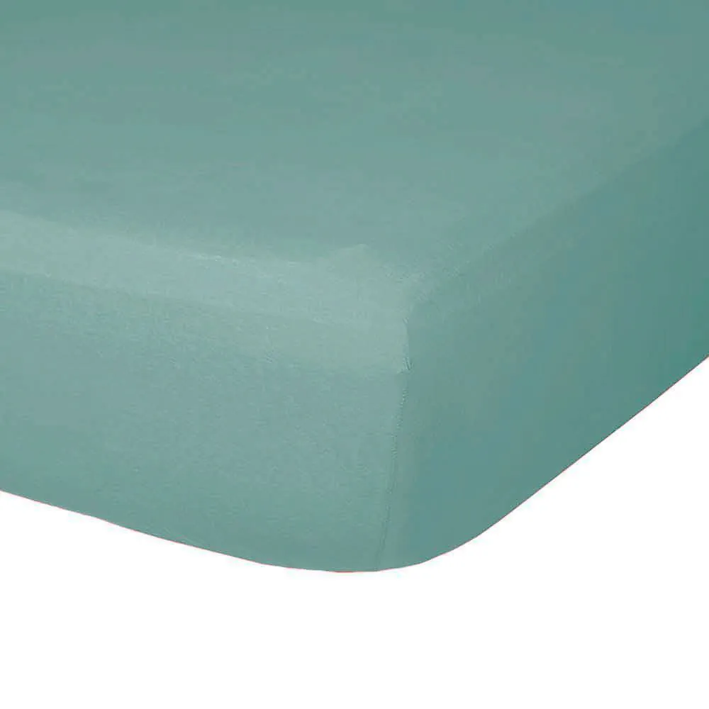 Lençol Avulso King com Elástico Malha Slim Solecasa 1 Peça - Verde Retro