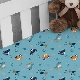 Lençol Infantil Avulso para Berço Baby - Urso Rosa