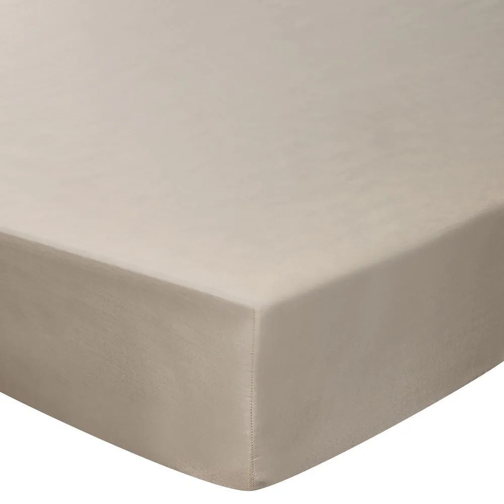 Lençol Avulso Solteiro Microfibra Liso - Bege