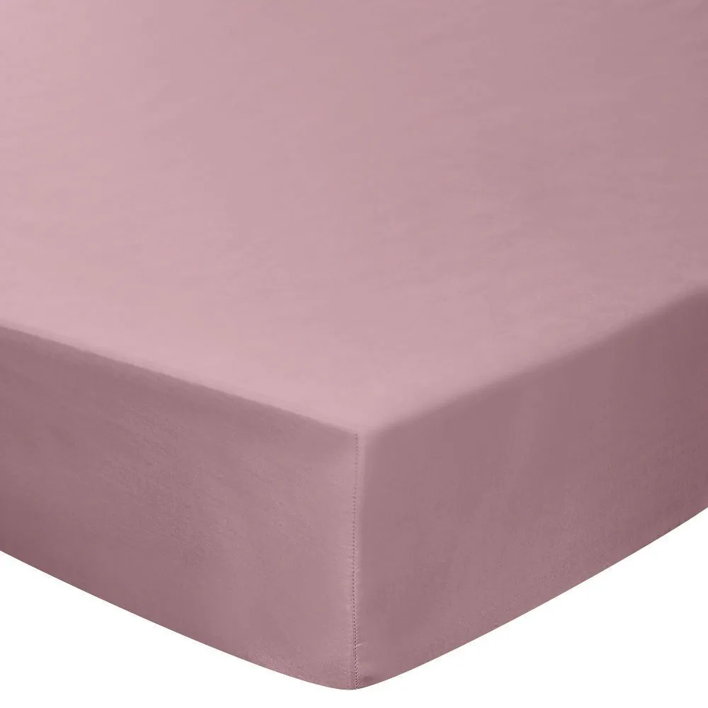 Lençol Avulso Solteiro Microfibra Liso - Rose