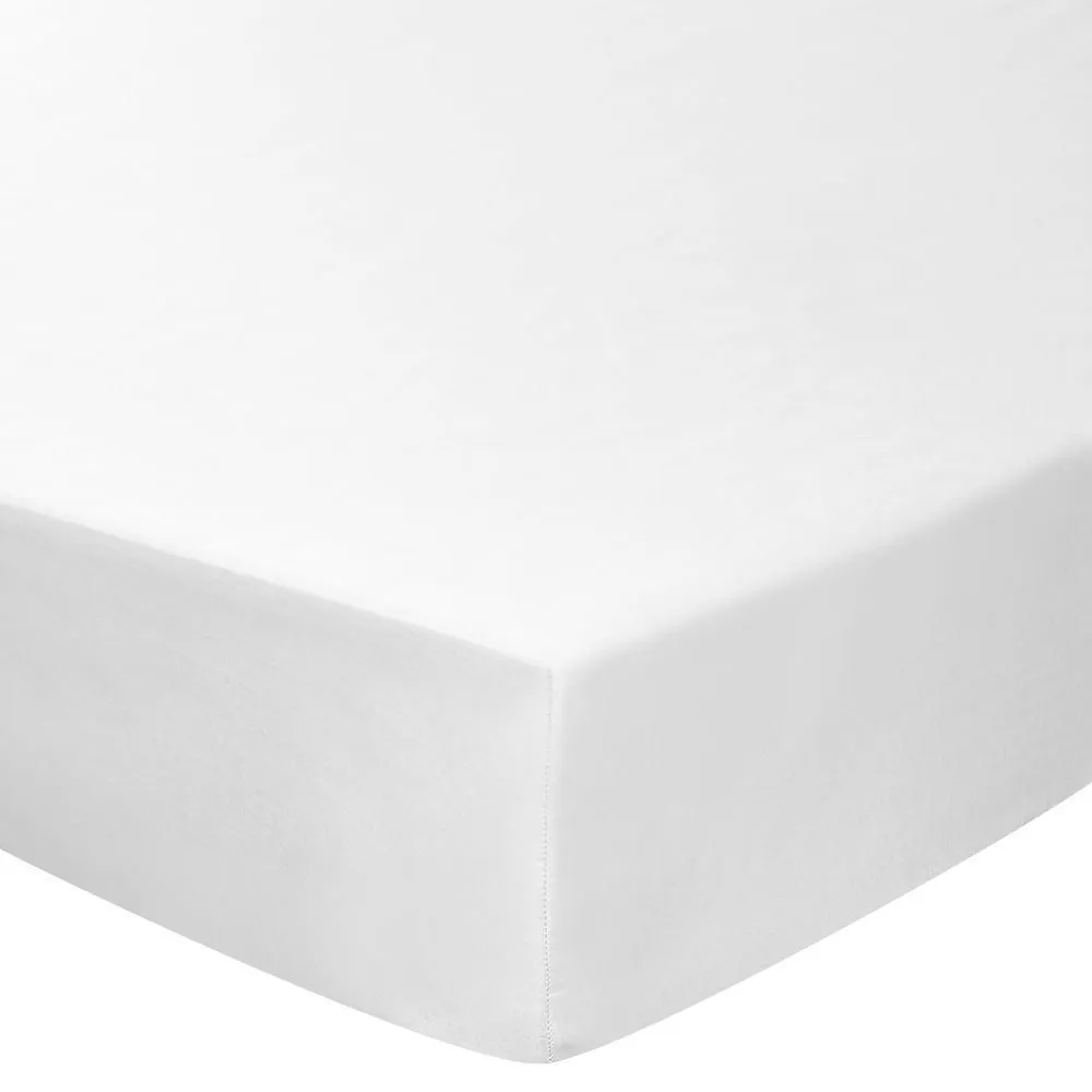Lençol Casal Microfibra Liso - Branco