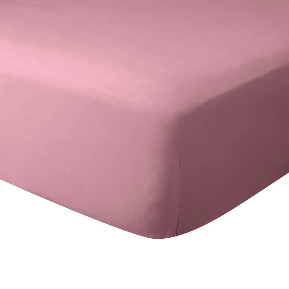 Lençol com Elástico Casal de Malha Paris - Rosa Cravo