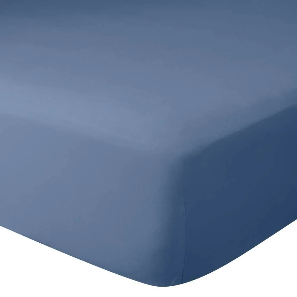 Lençol Queen Percal 100% Algodão Buona Fortuna - Azul Indigo