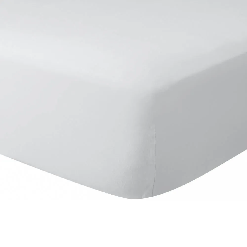 Lençol Solteiro com Elástico de Malha Paris - Creme