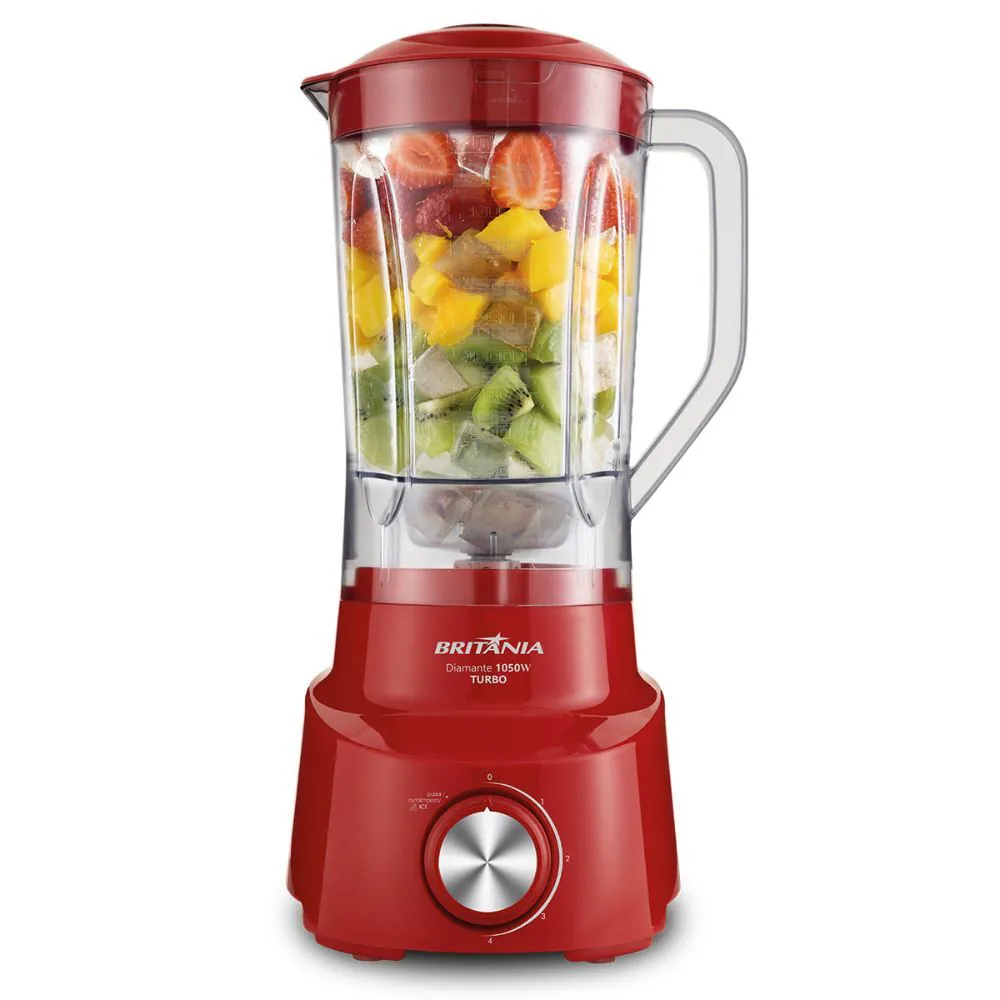 Liquidificador Diamante 800 Vermelho Britânia