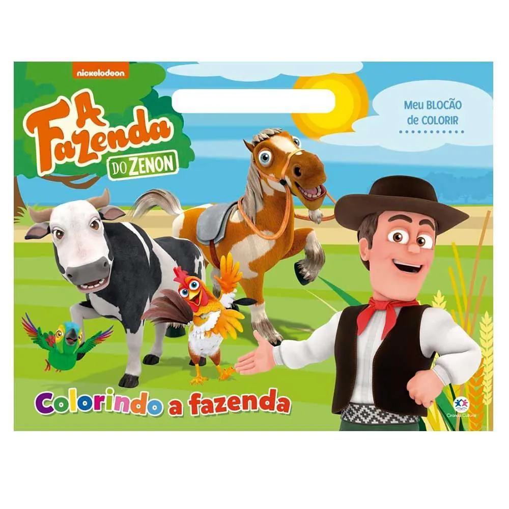 Livro a Fazenda do Zenon Colorindo a Fazenda Ciranda Cultural - 9788538093718