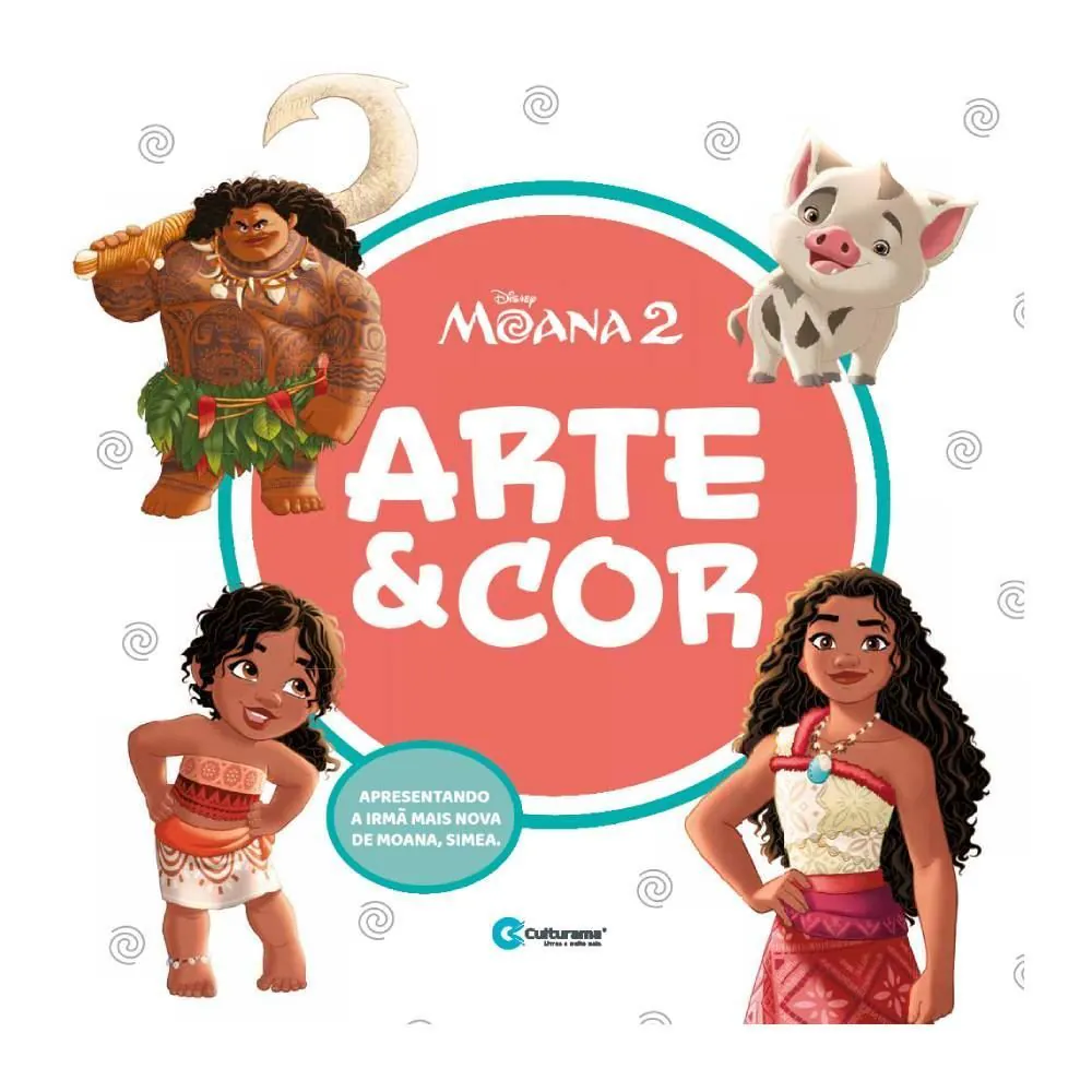 Livro Arte e Cor Moana 2 Culturama Editora - Colorir